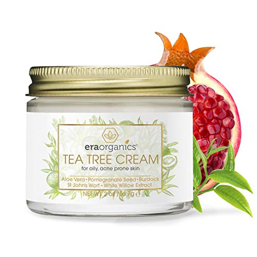 Era Organics Tea Tree Cream Face Moisturizer for Oily Skin – Advanced 7X Balancing Oily Skin Moisturizer – Non-Greasy…