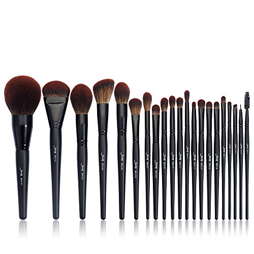 Jessup Makeup Brushes Set Premium Synthetic Powder Foundation Highlight Concealer Eyeshadow Blending Eyebrow Liner…