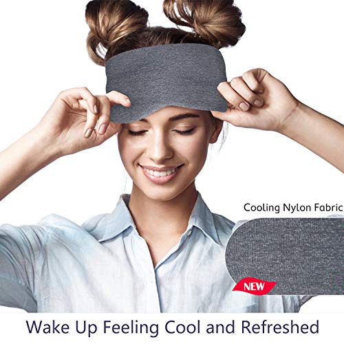 Sysrion Sleep Eye Mask – Ultra Soft Comfortable Sleeping Mask for for Home Sleep Travel Shift Work, Nose Pad Designed…