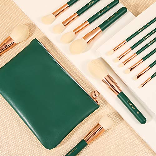 DUcare Makeup Brushes Set 13pcs Makeup Brushes With Case Premium Synthetic Kabuki Foundation Blending Eyeshadow Brushes…