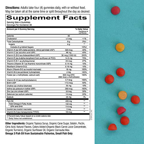 SmartyPants Prenatal Vitamins for Women with DHA and Folate – Daily Gummy Multivitamin: Vitamin C, B12, D3, Zinc for…