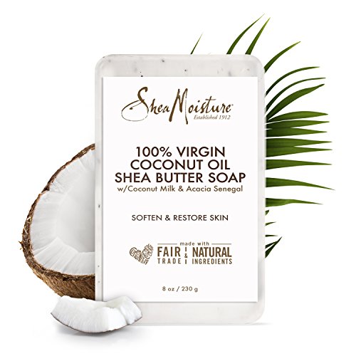 Sheamoisture Shea Butter Soap for All Skin Types 100% Virgin Coconut Oil Cruelty Free Skin Care 8 oz