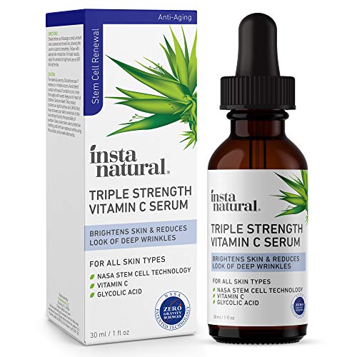 InstaNatural All-In-One Hydrating Night Serum, Niacinamide Serum with Vitamin E, Vitamin C, Squalane, and Hyaluronic…