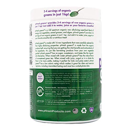 pHresh Greens Raw Alkalizing Superfood (10oz – 2 Month Supply)