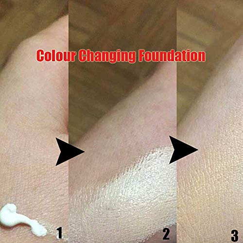 Color Changing Foundation for Aging Skin, Foundation Brush Powder Brush,5 Makeup Sponge