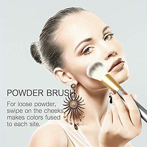 28Pcs Quality Makeup Brushes NEVSETPO Full Face Makeup Brush Sets & Kits with Beauty Blender Premium Silicone Face Mask…