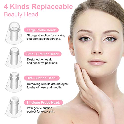 Blackhead Remover Vacuum Pore Cleaner, Alin&Alan Electric Blackhead Vacuum Suction Devices, USB Rechargeable Acne…