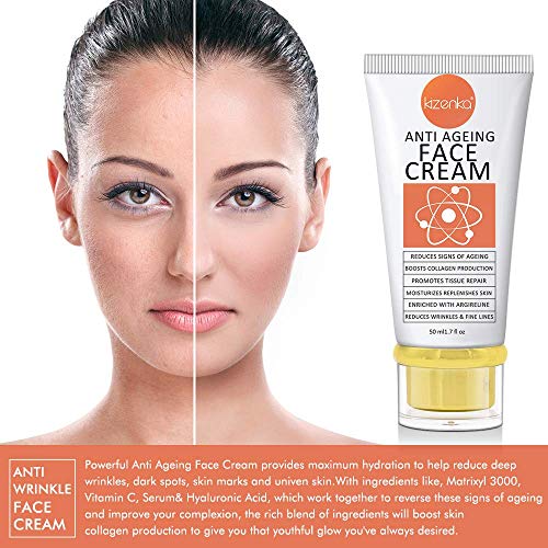 Face Cream Moisturizer – Anti – Aging Cream, Collagen, Retinol & Hyaluronic Acid – Boost Skin Collagen, Brighten Hydrate…