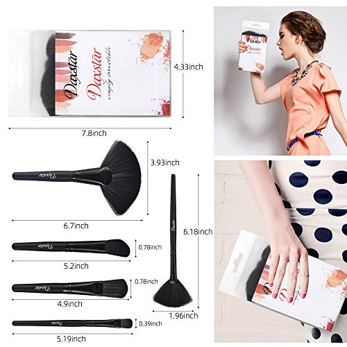 Makeup Brush Set, Complete 32pcs Black Makeup Brushes Synthetic Soft Bristles Brush for Foundation Kabuki Blush Blending…