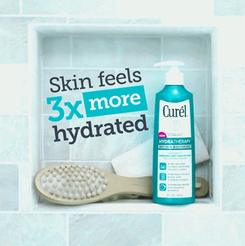 Curél Hydra Therapy In Shower Lotion, Wet Skin Moisturizer for Dry or Extra-dry Skin, with Advanced Ceramide Complex…