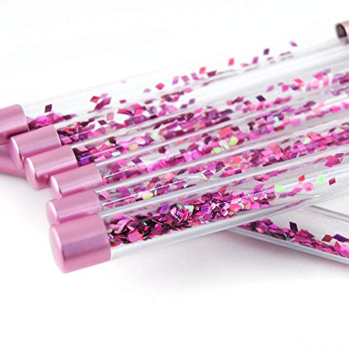 Makeup Brushes, 7PCS Glitter Quicksand Handle Makeup Brush Set for Foundation Powder Blush Eyeshadow with Case Beautiful…