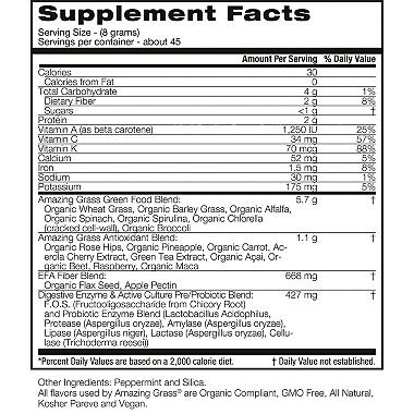Amazing Grass Green Superfood, Original (45 Servings) (Pack of 2) AS