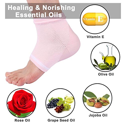Codream Vented Moisturizing Socks Lotion Gel for Dry Cracked Heels, Spa Gel Socks Humectant Moisturizer Heel Balm Foot…
