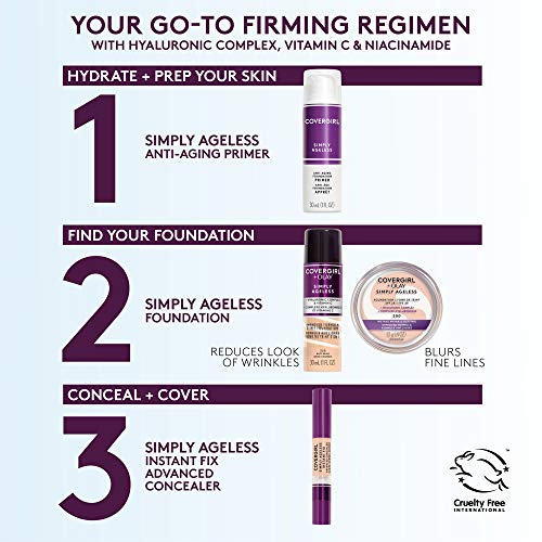 COVERGIRL+OLAY Simply Ageless 3-in-1 Liquid Foundation, Classic Ivory