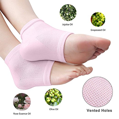 Codream Vented Moisturizing Socks Lotion Gel for Dry Cracked Heels, Spa Gel Socks Humectant Moisturizer Heel Balm Foot…