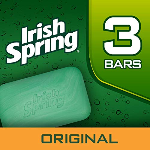 Irish Spring Deodorant Bar Soap, Original, Green Irish Spring, 11.1 Ounce