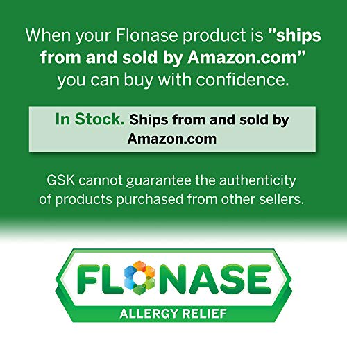 Flonase Allergy Relief Nasal Spray, 24 Hour Non Drowsy Allergy Medicine, Metered Nasal Spray – 120 Sprays, 0.54 Fl Oz…