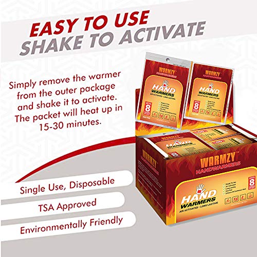 Hand & Body Warmers – Air Activated Heating Packs for Hands, Toes and Body – Safe and Odorless – 8 Hours of Continuous…