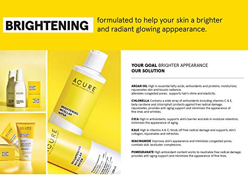 Acure Brightening Glowing Serum | 100% Vegan | For A Brighter & Appearance | Argan Oil, Pumpkin & Cranberry – Hydrates…