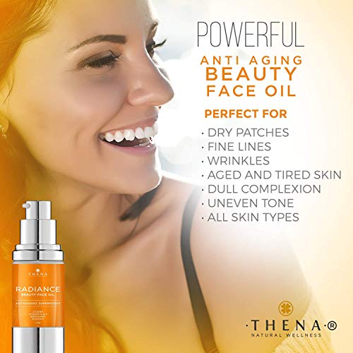 Organic Facial Oil For Gua Sha Anti Aging Face Oil Serum With Hydrating Hyaluronic Acid, Vitamin C, Antioxidant Rosehip…