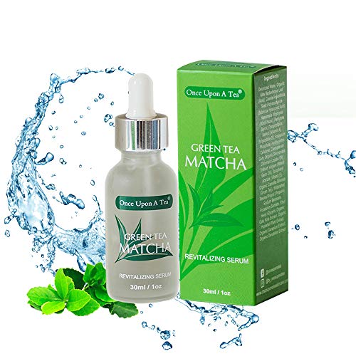 Green Tea Matcha Revitalizing Serum, For Face, Neck & Decollete, Antioxidant Facial Treatment, Smoothes Fine Lines…