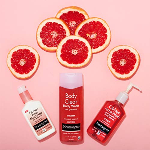 Neutrogena Oil Free Acne Facial Moisturizer with.5% Salicylic Acid Acne Treatment, Pink Grapefruit Acne Fighting Face…