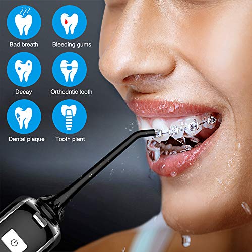 Cordless Water Dental Flosser Teeth Cleaner, INSMART Professional 300ML Tank DIY Mode USB Rechargeable Dental Oral…