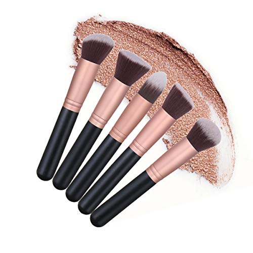Akstore Makeup Brushes 16 Pcs Makeup Brush Set Travel makeup brush set (Rose Gold)