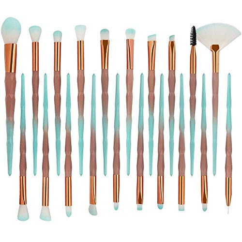 20pcs Cosmetic Makeup Brushes Sets Beauty Tool Kit, Eye Shadow Foundation Power Eyeliner Eyelashes Lip Make Up Brushes…