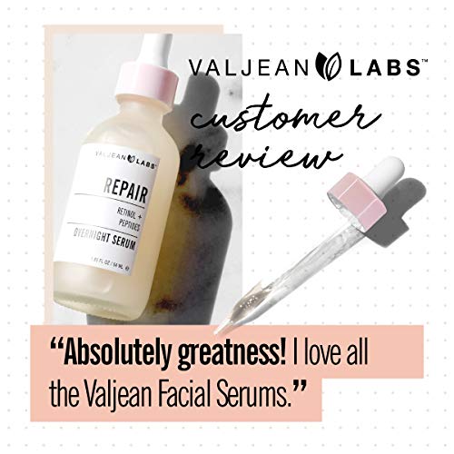 Valjean Labs Repair Overnight Anti-Aging Nighttime Facial Serum | Retinol + Peptides | Helps to Reduce Fine Lines and…