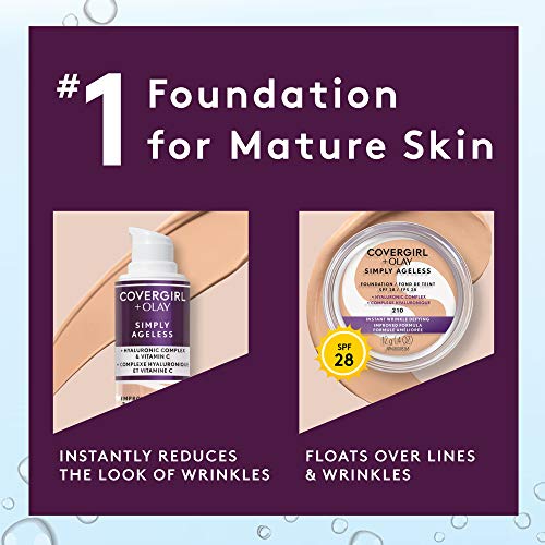 COVERGIRL+OLAY Simply Ageless 3-in-1 Liquid Foundation, Classic Ivory