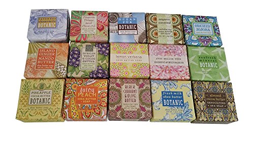 Greenwich Bay Trading Company Soap Sampler 15 pack of 1.9oz bars – Bundle 15 items