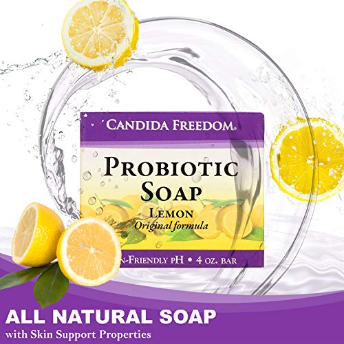 Massey’s CF 100% Natural Probiotic Soap – Lemon Body Soap – 4oz Lemon Scent