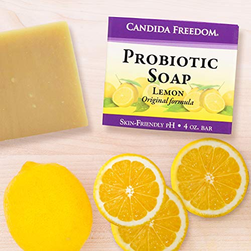 Massey’s CF 100% Natural Probiotic Soap – Lemon Body Soap – 4oz Lemon Scent
