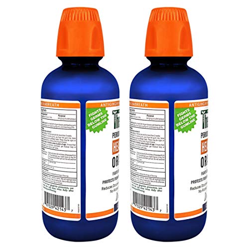 TheraBreath Healthy Gums Periodontist Formulated 24-Hour Oral Rinse with CPC, Clean Mint, 16 Fl Oz (Pack of 2)