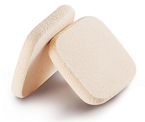 KOOBA 2pcs Square Makeup Sponges with 1 Travel Case, Beauty Face Primer Compact Powder Puff, Blender Sponge Replacement…