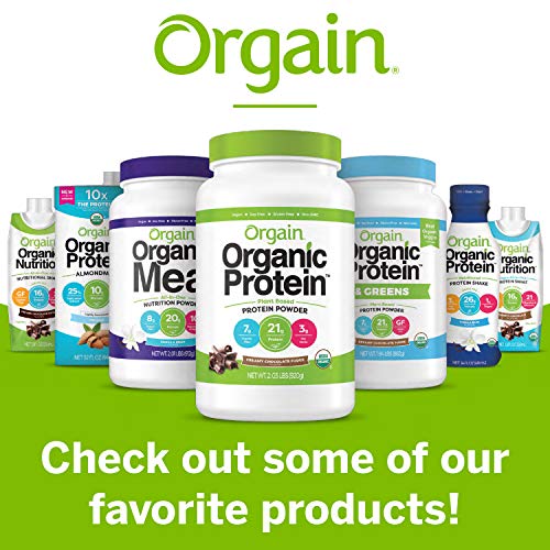 Orgain Organic Vegan Protein Powder, Vanilla Bean – 21g of Plant Based Protein, Low Net Carbs, Gluten Free, Lactose Free…