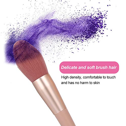 Mother’s Day Gift Professional Eye Shadow Brush Portable Eyebrow Blusher Cosmetic Brush Makeup Tool Set 7pcs