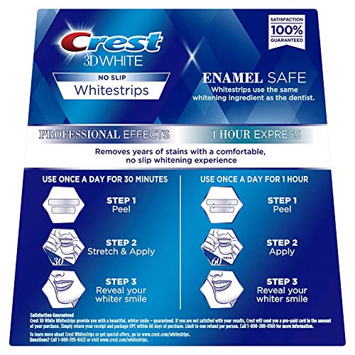 Crest 3D Whitestrips, Professional Effects, Teeth Whitening Strip Kit, 44 Strips (22 Count Pack)