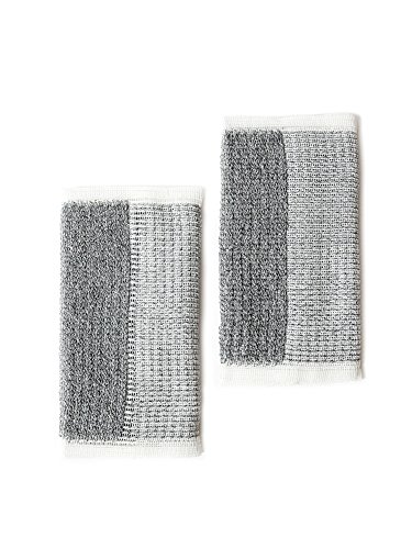 Morihata Binchotan Activated Charcoal Body Scrub Towel – Set of 2 – Packaging May Vary