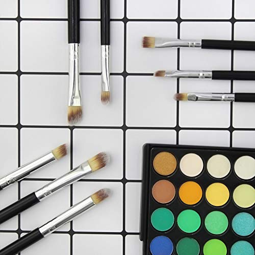 Eyeshadow Eyeliner Brush Blending Concealer Makeup Brushes Set 8Pcs Black Eye Shadow Make Up Tools Kits