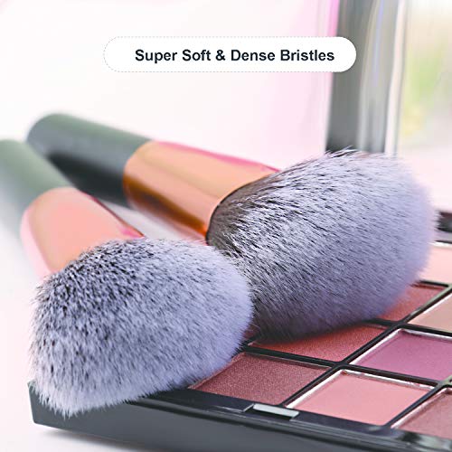 23Pcs Pro Makeup Brushes, Shiny Makeup Brush Set, Foundation Powder Liquid Brushes, Cream Concealers Eyeshadows Blush…