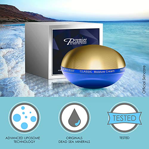 Premier Dead Sea Moisture Cream for sensitive to normal skin anti aging face moisturizer silky firming cream to smooth…