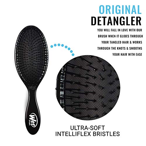Wet Brush Original Detangler – Black – Exclusive Ultra-soft IntelliFlex Bristles – Glide Through Tangles With Ease For…