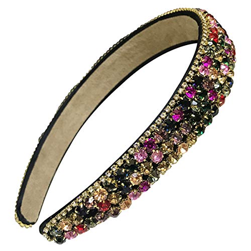 Numblartd Handmade Luxury Wide-edge Sparkle Crystal Rhinestone Headband Hair Hoop Band – Women Lady Fashion Comfortable…