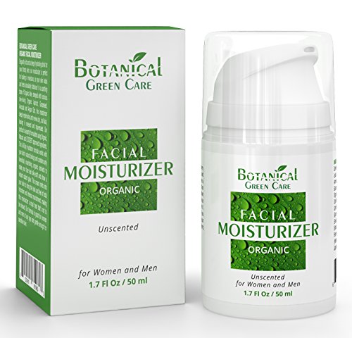 Botanical Green Care Facial Moisturizer. Organic & 100% Natural Face Moisturizing Cream for Sensitive, Dry & Normal Skin…