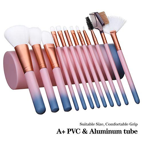 Elisel Makeup Brush Sets 12 Pcs Makeup Brushes Travel makeup brush set Eye shadow brush, foundation brush, blush brush…