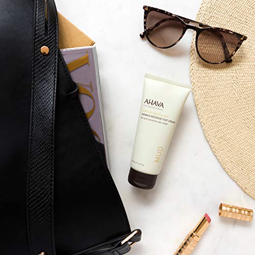 AHAVA Dermud Intensive Foot Cream, For Dry Cracked Heels and Feet, Heals & Moisturizes Dry Skin, 3.4 fl.oz