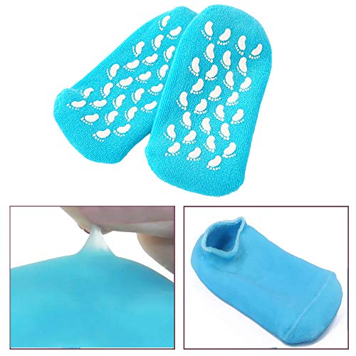 Pinkiou Moisturizing Gloves Socks Set Gel Spa for Moisturize Soften Repairing Dry Hands Feet Cracked Skin Care Silicone…