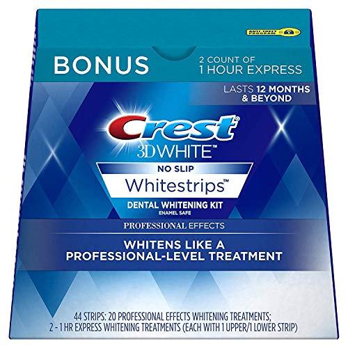 Crest 3D Whitestrips, Professional Effects, Teeth Whitening Strip Kit, 44 Strips (22 Count Pack)